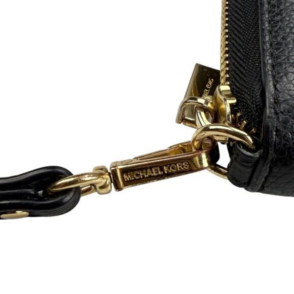 MICHAEL KORS Jet Set Pebbled Leather Continental Wristlet Wallet - Picture 4 of 8